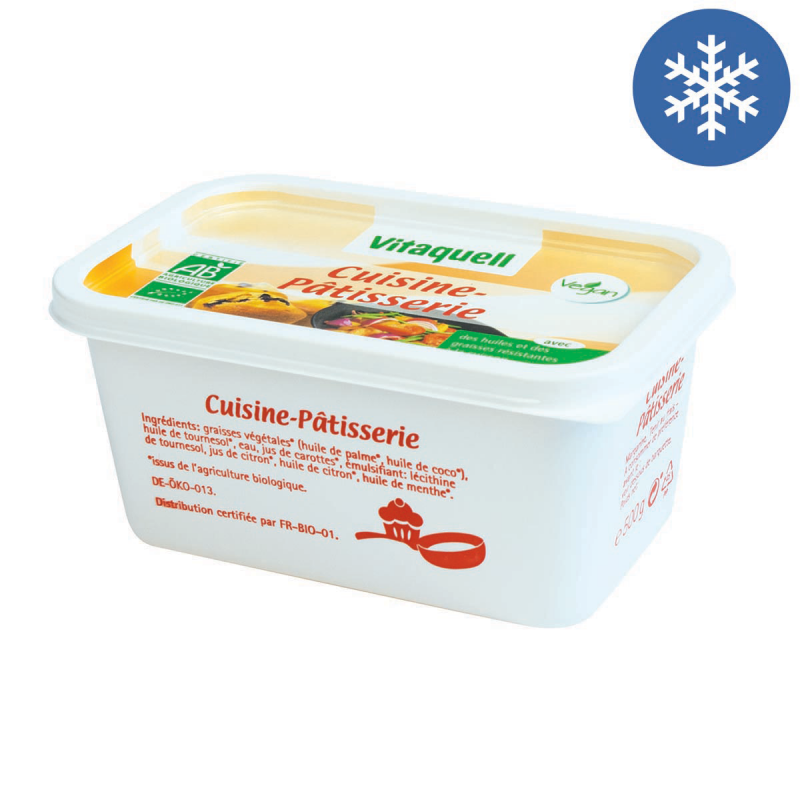 Photo Margarine Bio Cuisine-Pâtisserie avec Arômes 500g Vitaquell