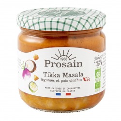 Photo Tikka masala aux légumes et pois chiches 360g bio Prosain