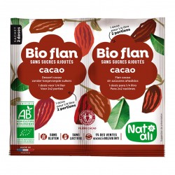Photo Bioflan chocolat sans sucres ajoutés 11g bio Nat-Ali