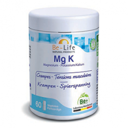 Photo MgK : magnésium-potassium 60 gélules Be-Life