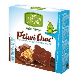 Photo P'tits beurres P'tiwi chocolat au lait 125g bio Moulin du Pivert
