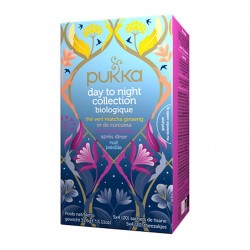 Photo Assortiment d'infusions et thés Day to night 20 sachets bio Pukka