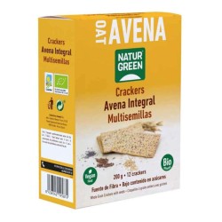 Photo Crackers avoine complet-mix de graines 200g bio Naturgreen